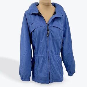 Pacific Trail Blue Lightweight Hooded Performance Outerwear Jacket Women's Small